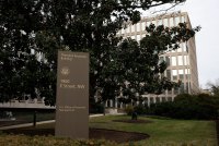 A photo of the exterior of the Theodore Roosevelt Federal Building, headquarters of the U.S. Office of Personnel Management.